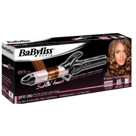 BaByliss Rizador de Pelo Pro 180 C325E Sublim'Touch 25 mm Negro/Rosa